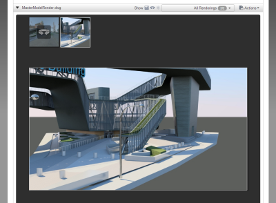 Autodesk 360 Rendering Web Interface