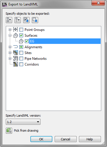 Export to LandXML