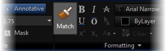 MTEXT Match Properties