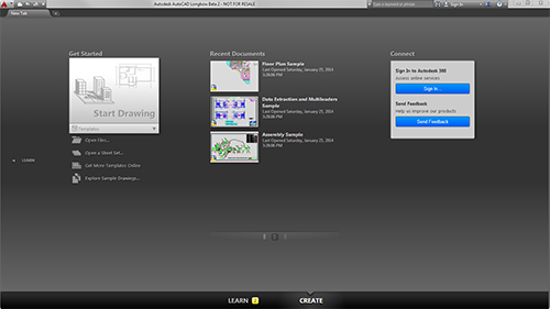 AutoCAD New Tab